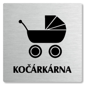 Kočárkárna, 80x80mm, stříbrná, Nevada